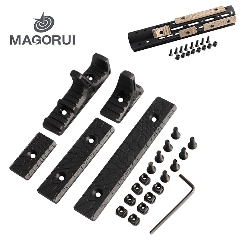 

MAGORUI Tactical M-LOK Hand Stop Kit For Keymod/M-Lok Attachment System M lok Handguard Acessorios Airsoft