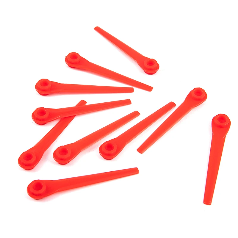 

10 шт., пластиковые лезвия для газонокосилки