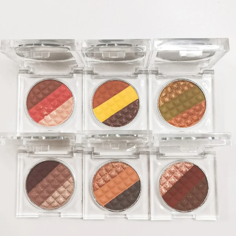 Лучшие 3 цвета соединяющиеся тени для век палитра макияжа матовая блестящая