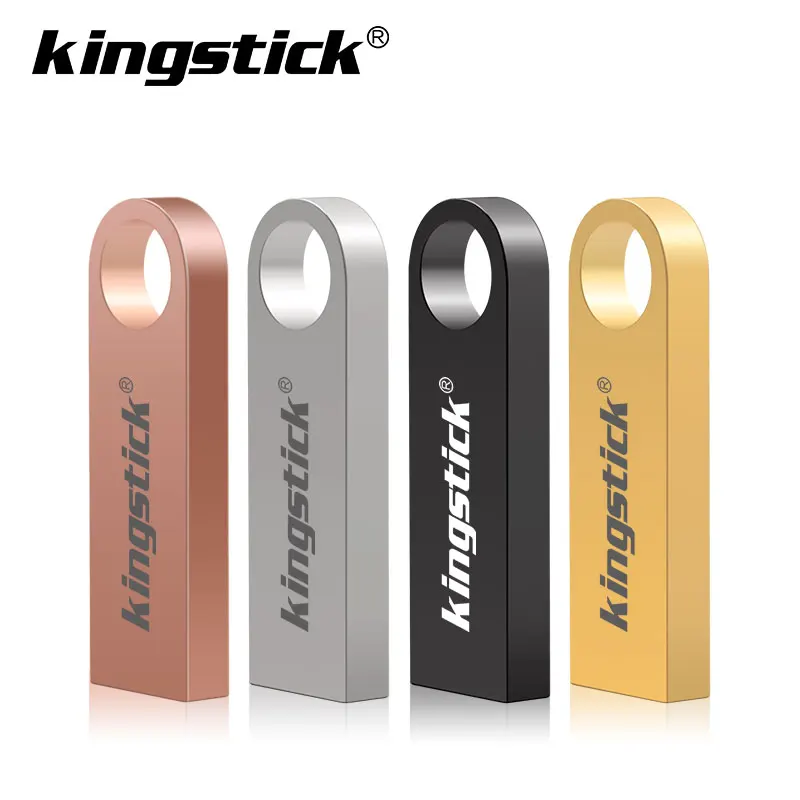 Мини-ключ USB флеш-накопитель Серебристый Золотой металлический 64 ГБ 8 16 32 128 Гб