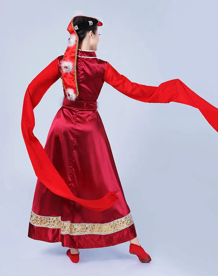 Костюм монгольской формы китайские костюмы народных танцев одежда платье для