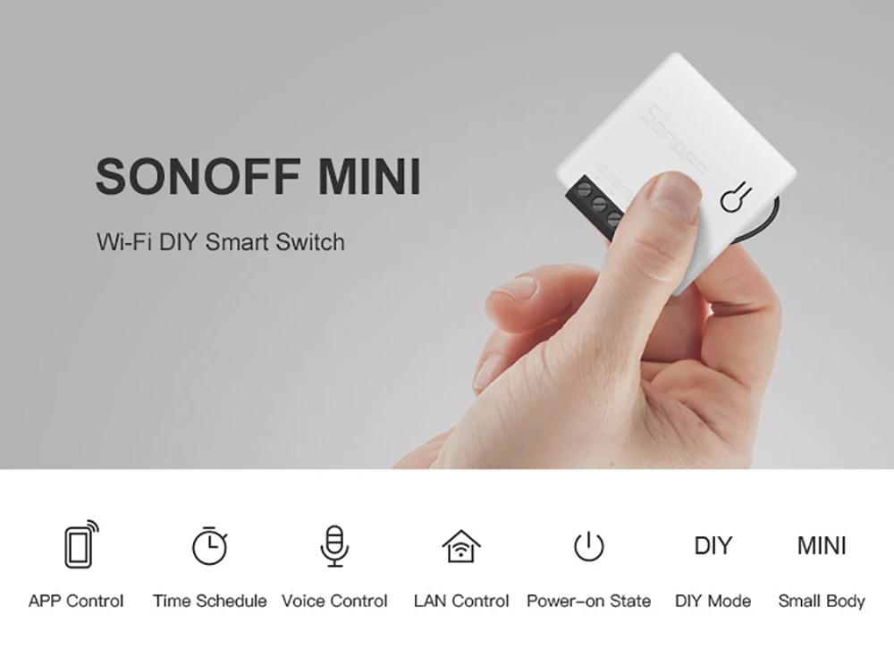 1/2/3/4/5/6/8/10 шт. смарт-переключатель SONOFF MINI WiFi DIY переключатель с дистанционным