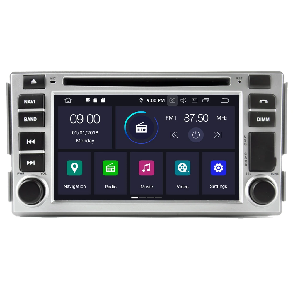 Автомагнитола RoverOne мультимедийный DVD-плеер на Android 10 с GPS Bluetooth для Hyundai SantaFe Santa Fe -