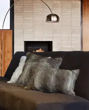 Natural hecho a mano de piel de conejo almohada conejo auténtico de piel de almohada de lujo piel de Animal funda de cojín funda de almohada (4)