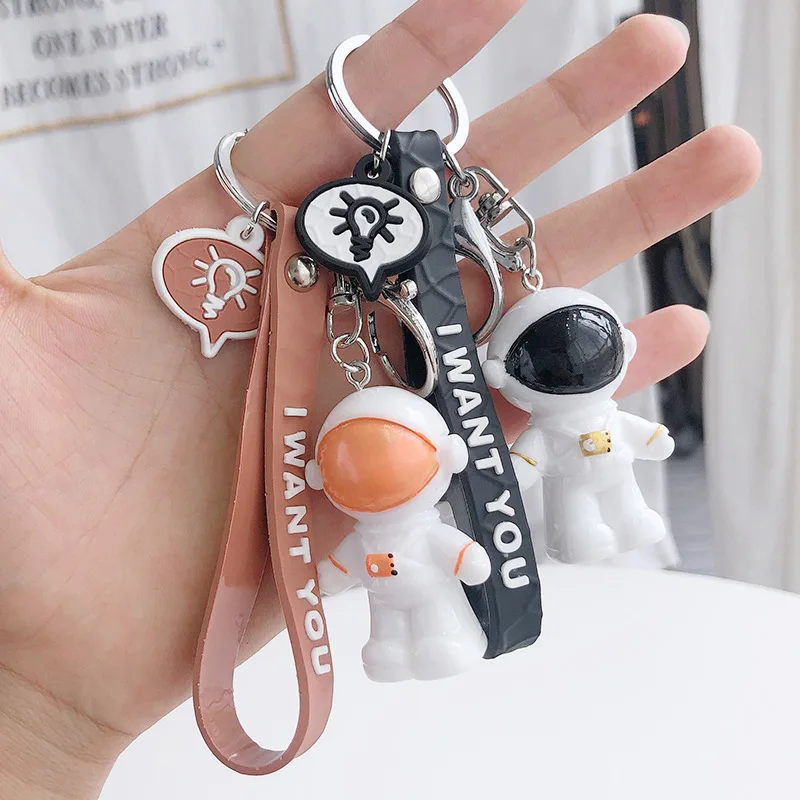 Новинка 2020 3d космический робот брелок силиконовая цепочка креативный