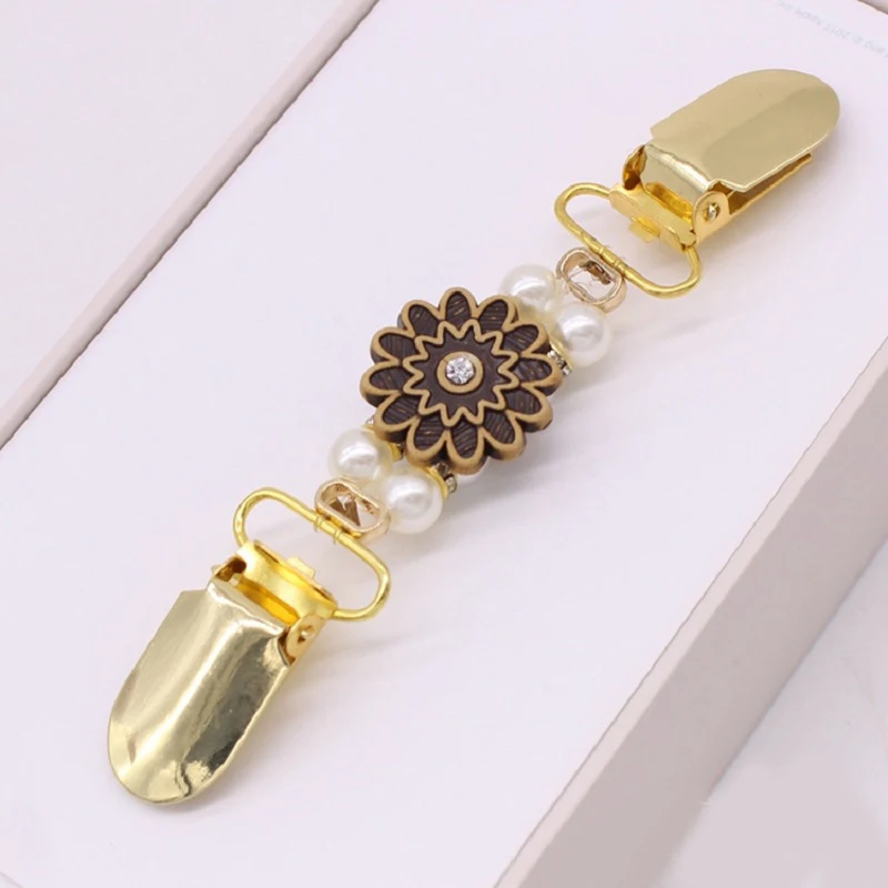 Кардиган клип шаль свитер брошь для шарфа с жемчугом свитера Хранитель воротник