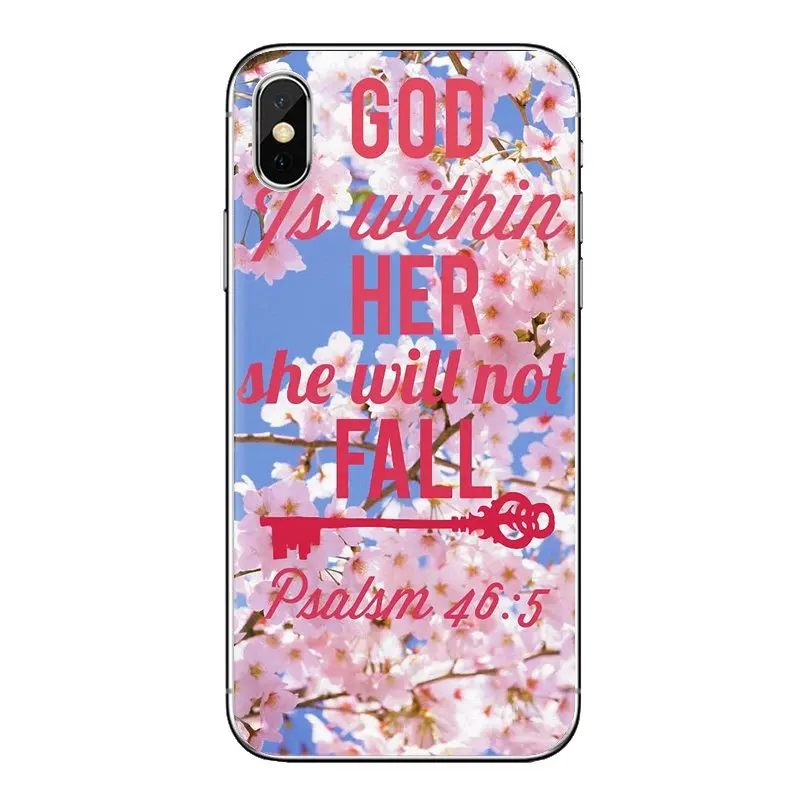Psalms-книга цитаты из Библии чехол для iPhone XS Max XR X 4 4s 5 5S 5C SE 6 6S 7 8 Plus samsung Galaxy J1 J3 J5 J7 A3 A5