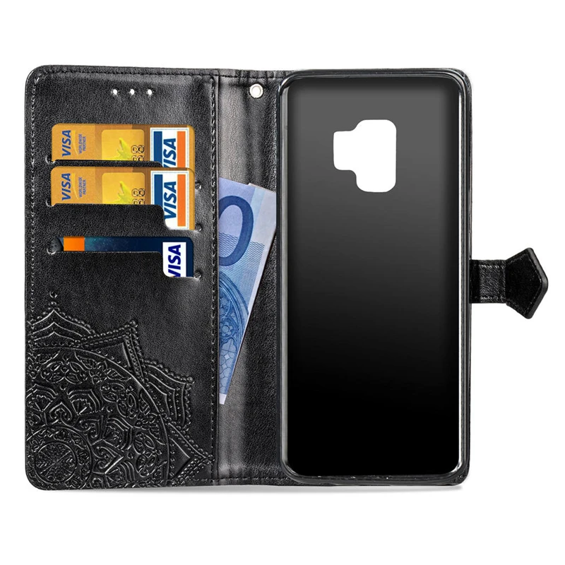Чехол-книжка из искусственной кожи для Samsung Galaxy S8 S9 S10 Plus S7 Edge A5 J5 J7 2017 A7 2018 NOTE 8 9 10 A30