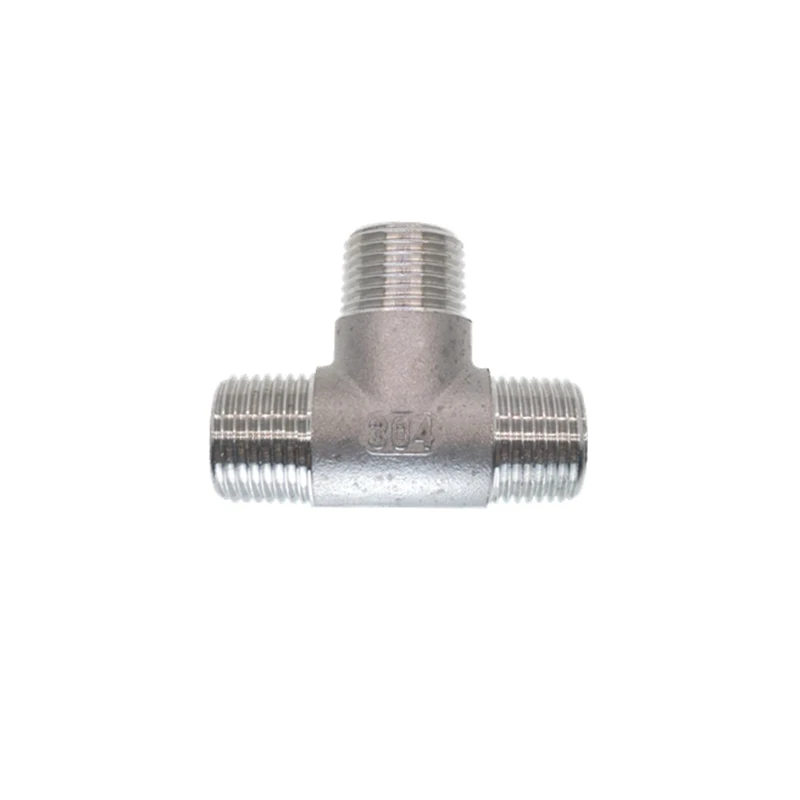 1/4 &quot3/8&quot 1/2 &quot3/4&quot 1 &quotBSP Мужская резьба тройник Тип 3 Way 304 фитинги из нержавеющей