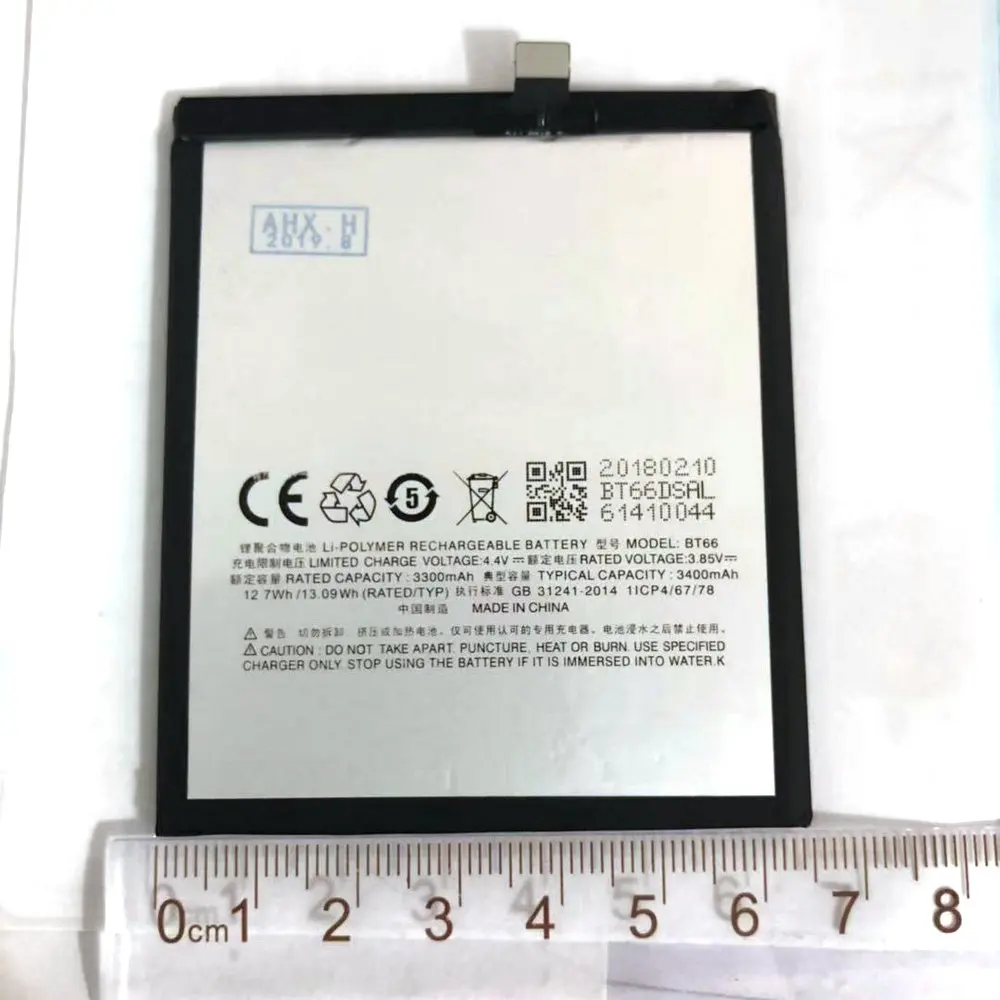 

Original BT66 battery 3400mah 3.85v 13.09wh for Meizu pro6 plus PRO6 PLUS M686G M686Q batteries