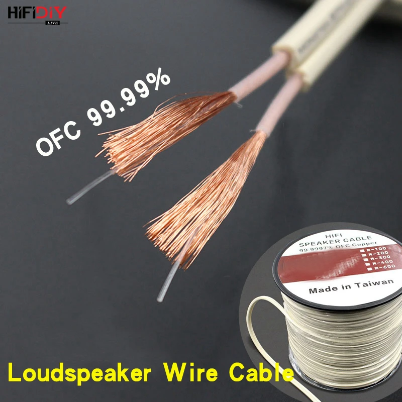 

HIFIDIY LIVE Speakers loudspeaker Wire Cable Audio line Cable HIFI Fancier OFC Pure Oxygen-Free Copper 100 200 300 400 600 Core
