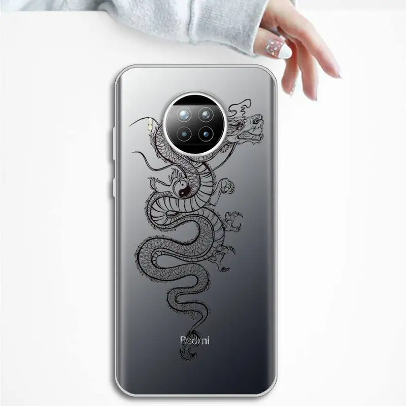 

dragon chinese cool Phone Case Transparent for Xiaomi mi Redmi note 10 t 8 9 pro lite 11 Samsung S 8 9 10 20 plus ultra