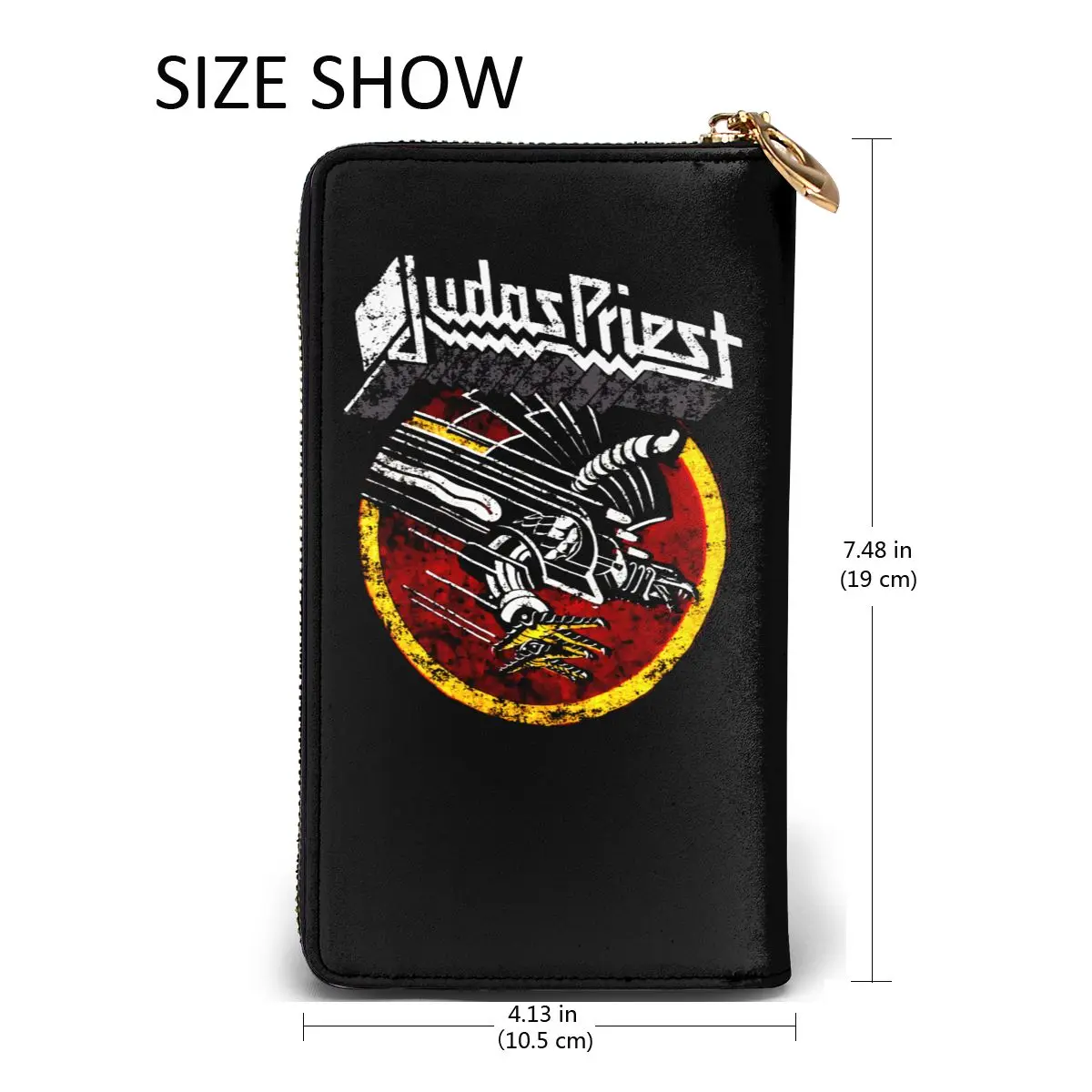 

Judas Priest new men's and women's smart leather wallet credit card bank card bag. Long mobile wallet
