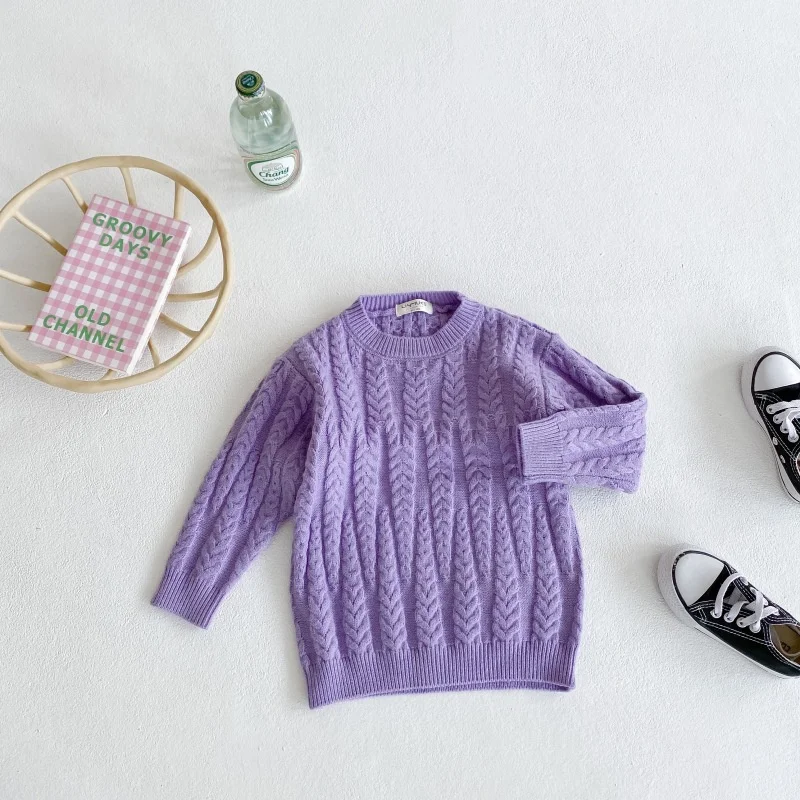 

Girl Sweater Kids Outwear Tops 2022 Fashion Plus Thicken Warm Winter Autumn Knitting Woolen Cotton Overcoat Children Clothing