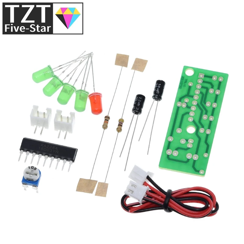 Электронный набор TZT запчасти 5 мм красный зеленый светодиодный индикатор уровня