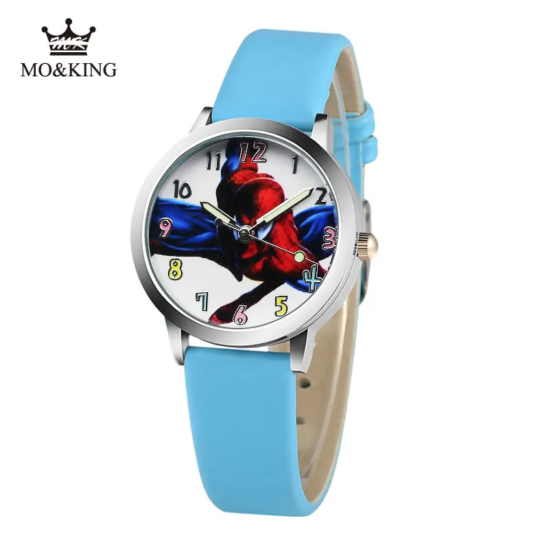 2020 горячая Распродажа часы милые Мультяшные детские кожаные кварцевые с