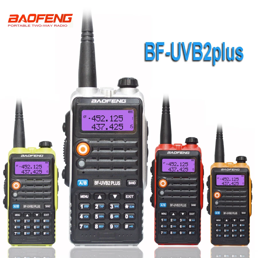 Baofeng UVB2 Plus UV-B2 двухстороннее радио двухдиапазонное УКВ/УВЧ рация 128CH переговорное