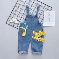 childrens cartoon dinosaur denim overalls kids overalls pants capris infant outfit kids giraffe fashion toddler trouser