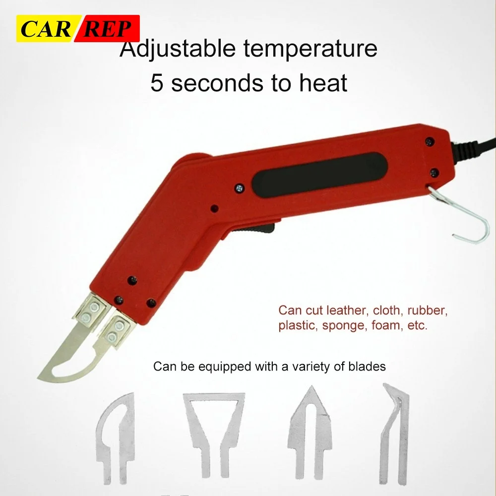 

100W Electric Heating Cutter Adjustable Temperature Hot Hand Hold Knife for PU Cloth Rope Cutting Tools CN