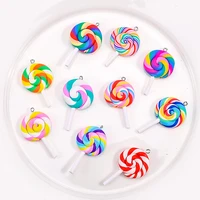 10pcslot 4728mm candy lollipop charms for jewelry making diy accessories bracelets necklace earrings pendant