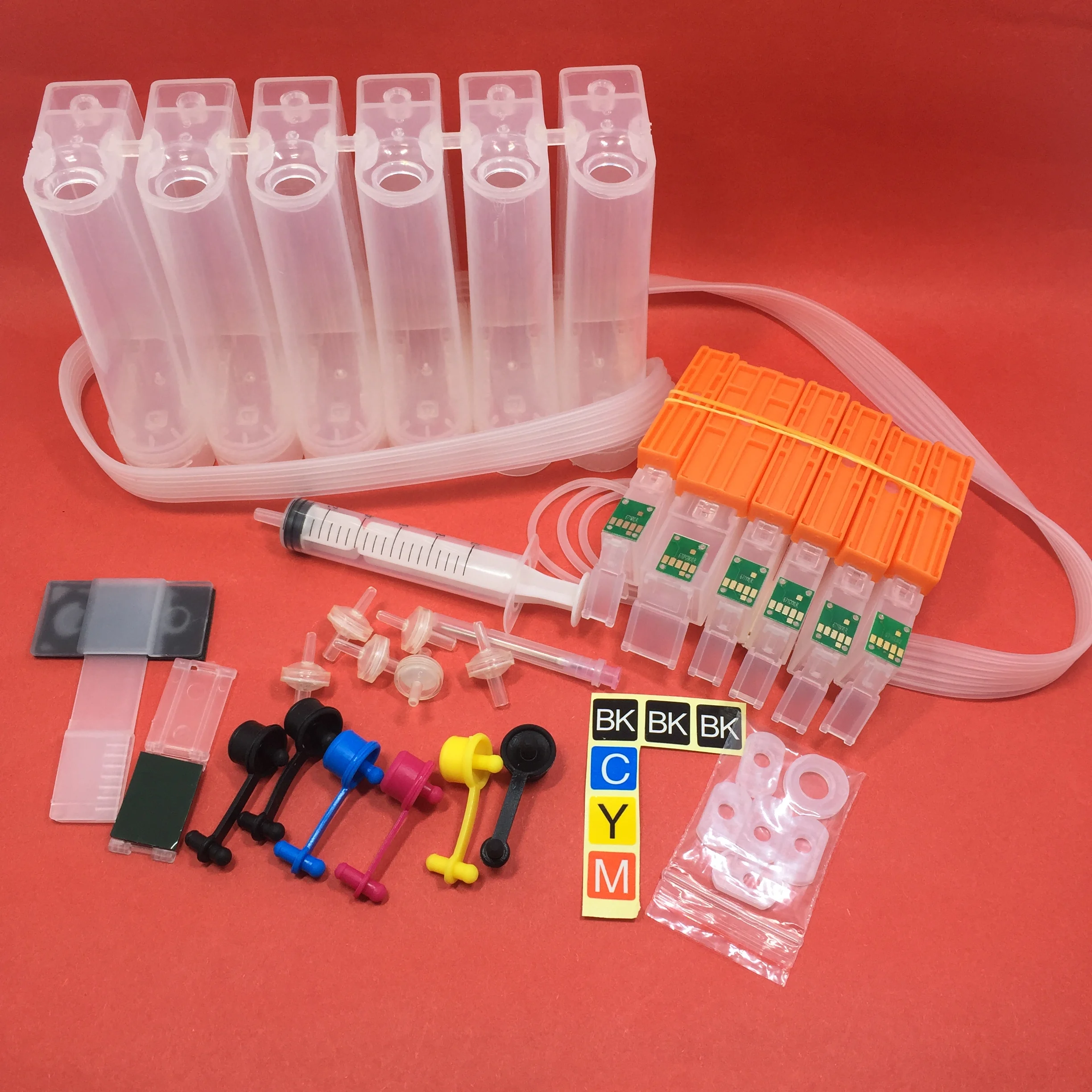 

YOTAT 6color CISS PGI-670 ink cartridge PGI670 PGI-670XL CLI-671 with ARC Chip for Canon PIXMA MG7760 MG7765 MG7766 printer