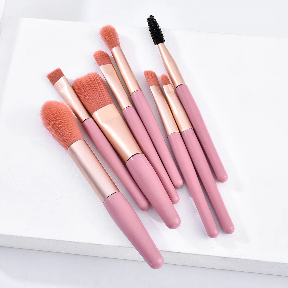 Foundation Powder Blush Eyeshadow Eyebrow Blending Brush Set Tools
