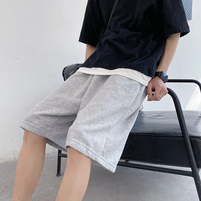 

2021 Summer New Men's High Waist Bodybuilding Shorts Homens Loose Sports COTTON Casual Free Shipping Best Streetwear Sweat Pants