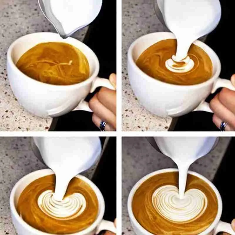 

350/600ML Espresso Steaming Pitcher Coffee Milk Frothing Flower Pitcher Coffee Coffee Cappuccino Pull Cup Pitcher Cup Jug M U5P2