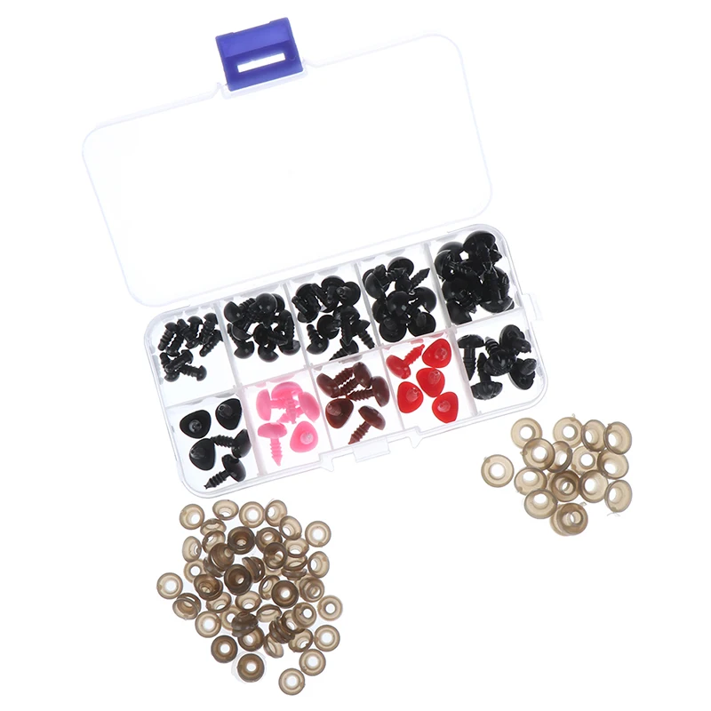 75 шт. безопасный глаз + Безопасный нос для плюшевого мишки мягкие игрушки Snap Animal