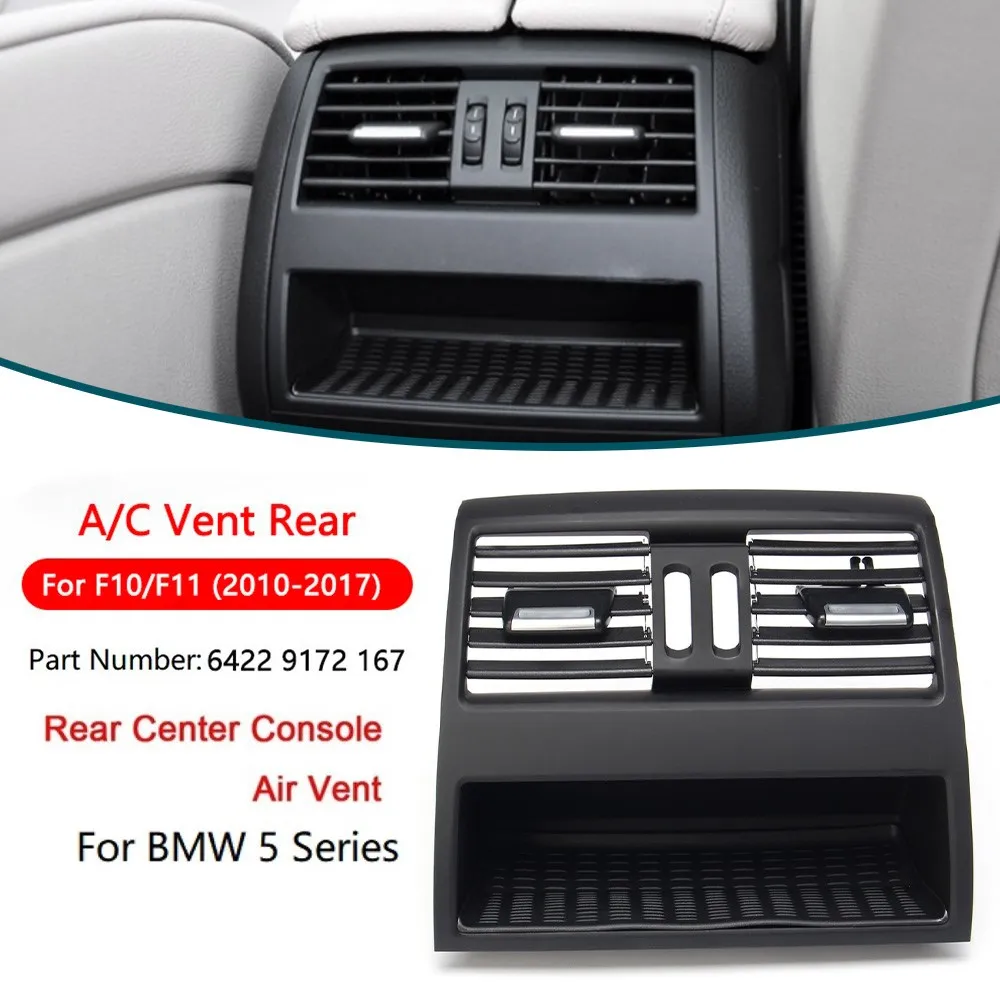 

Auto Accessories Part Air Conditioning Vent Outlet Rear Center Console Fresh Air Outlet Vent Grille Cover for BMW 5 F10 F18