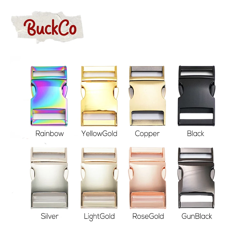 100pcs/lot 25mm side release metal buckle high quality DIY dog collars strapping bags parts durable security 8 colours | Дом и сад