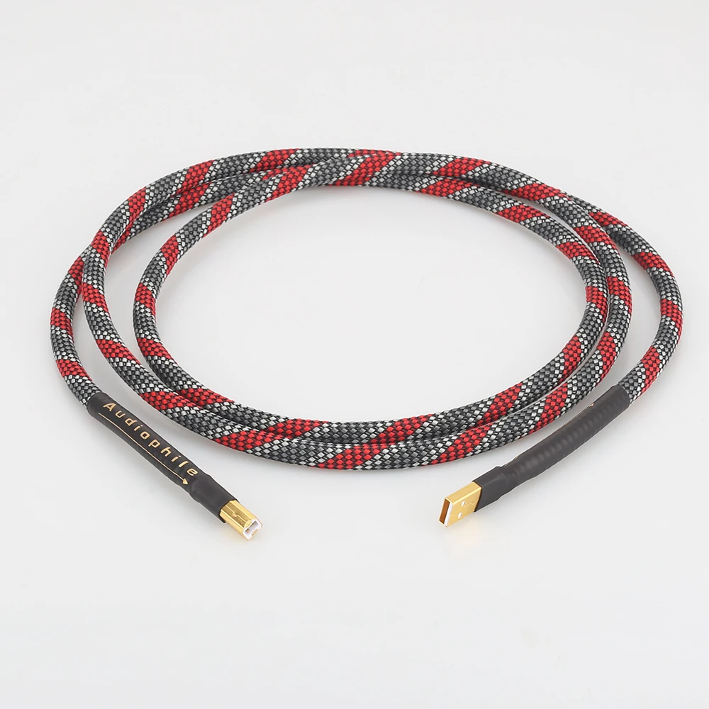 Cabo de Áudio Cabo de Alta Qualidade Oi-end Prata Chapeado Usb Dados Cabo Dac Fidelidade A-b A53 Occ
