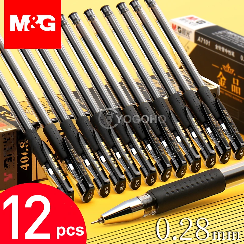 Лидер продаж ультратонкие гелевые ручки с точками 12 шт./корм и г 0 28 мм заправками
