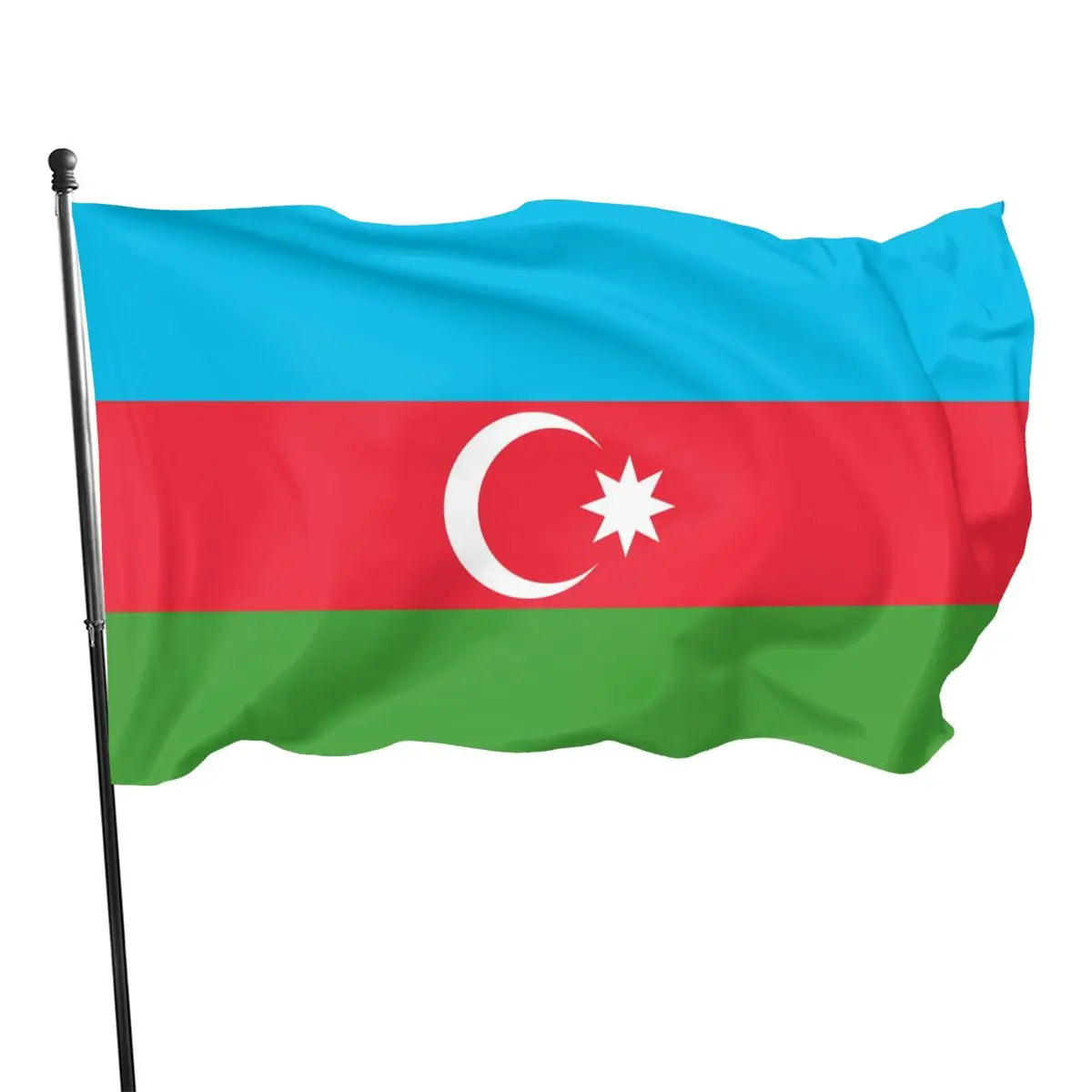 Aze-Bandera de la República de Azerbaycan, 2021, 90x150cm