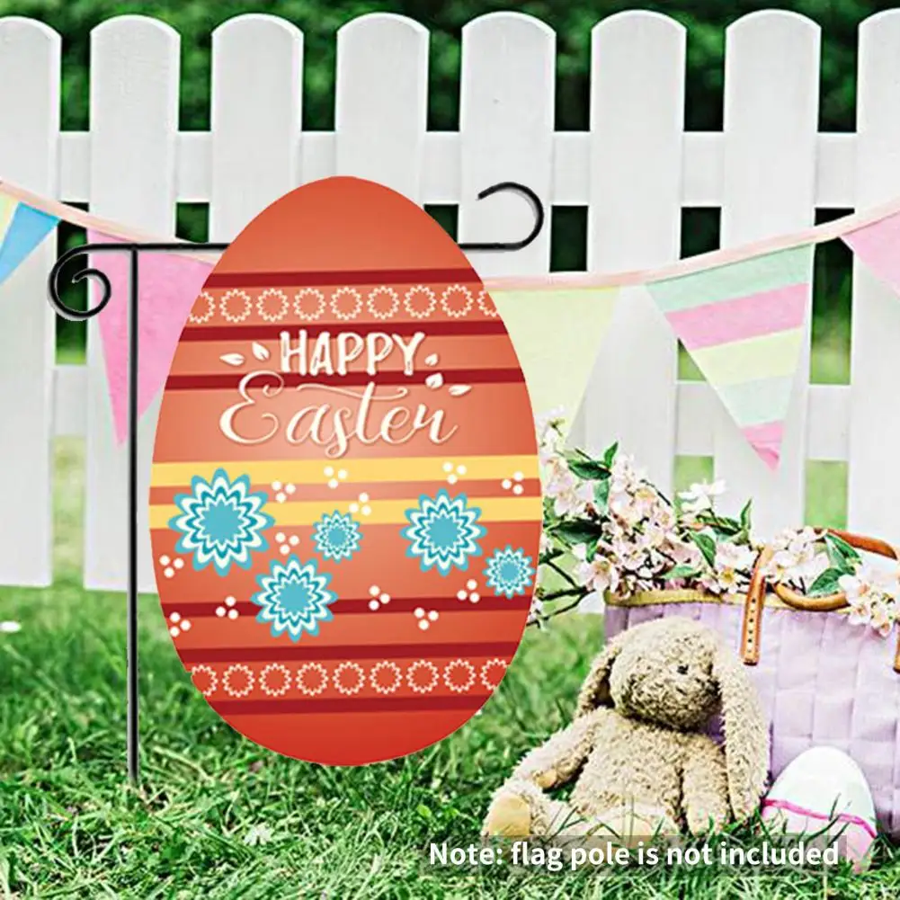 Праздничный флаг праздничный мультяшный кролик пасхальные яйца Садовый