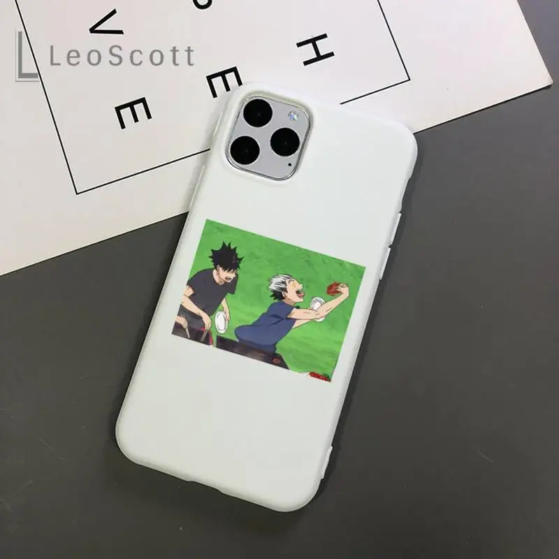 

Bokuto Koutarou Haikyuu cute funny Phone Case Candy Color for iPhone 11 12 mini pro XS MAX 8 7 6 6S Plus X 5S SE 2020 XR