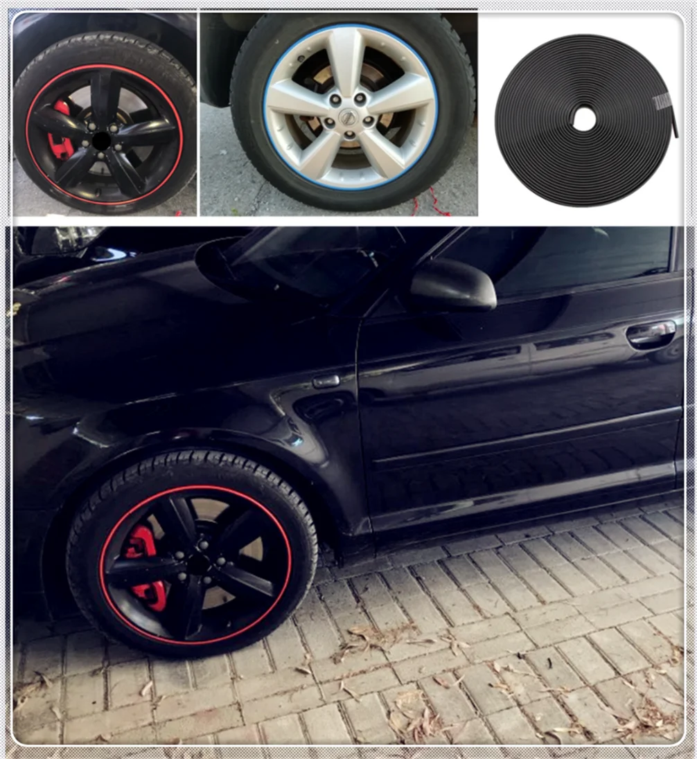 

car Accessories SUV rim protector tire trim rubber auto personality for Toyota Corolla Aygo Avalon Auris Yaris Tundra Tacoma