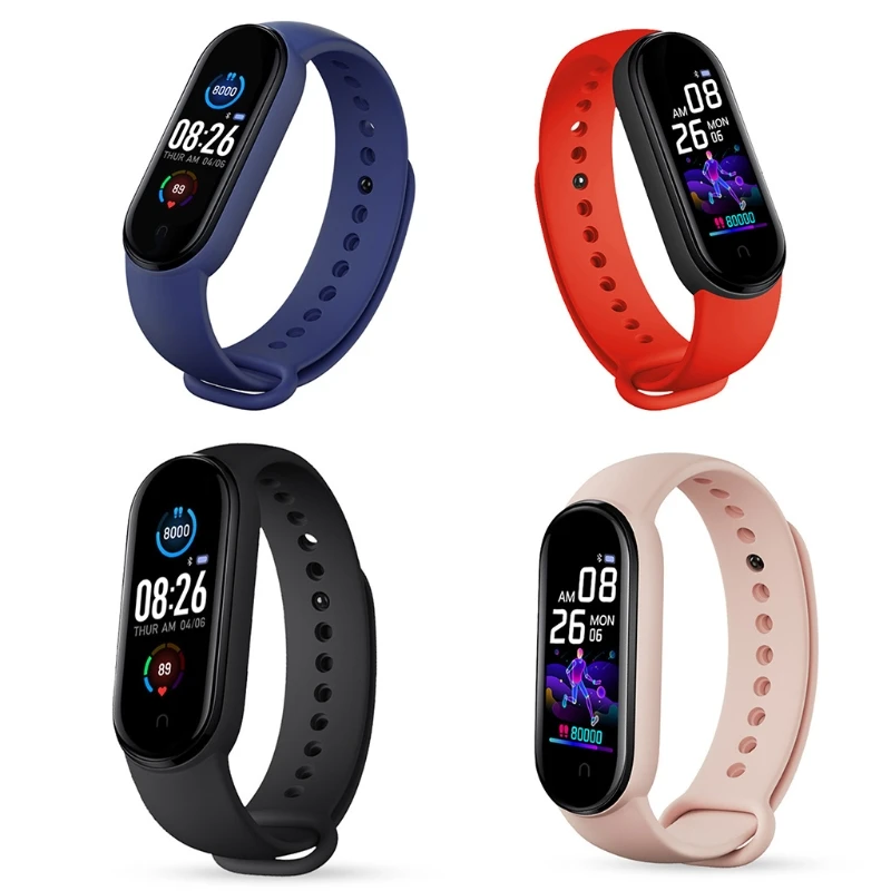 

M5 Smart Watch Men Women Heart Rate Monitor Blood Pressure Fitness Tracker 53CD