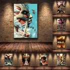 Японское аниме атака на Титанов Печать на холсте плакат и принты креативная картина настенное искусство домашний интерьер декор высокое разрешение