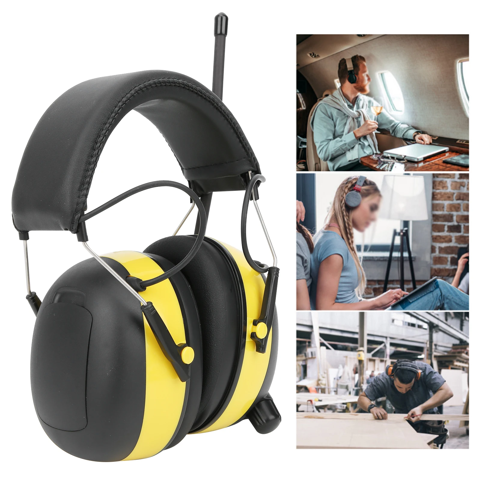 

Electronic Noise Reduction Earmuff Hearing Protector Headphone Digital AM / FM Radio StereoEarmuffsEar