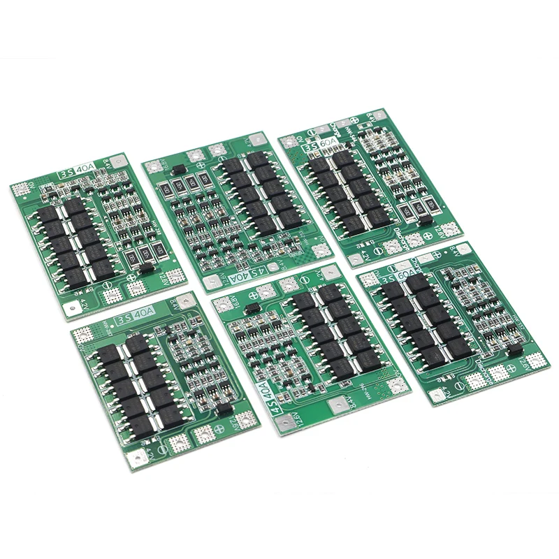 

3S/4S 40A 60A Li-ion Lithium Battery Charger Protection Board 18650 BMS For Drill Motor 11.1V 12.6V/14.8V 16.8V Enhance/Balance