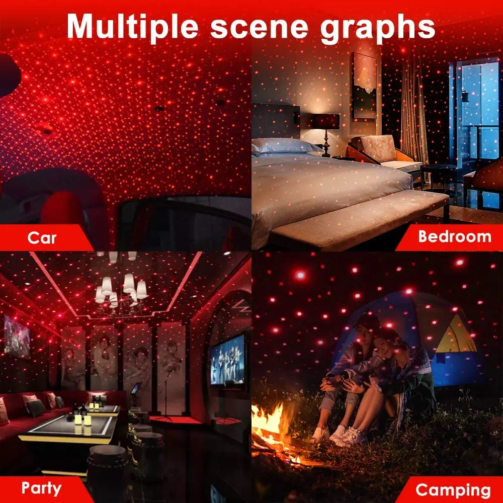 

Novelty Led Light Home Romantic Car Roof Star USB Ceiling Night Light Starry Sky Decor Lamp Portable Adjustable Led Light