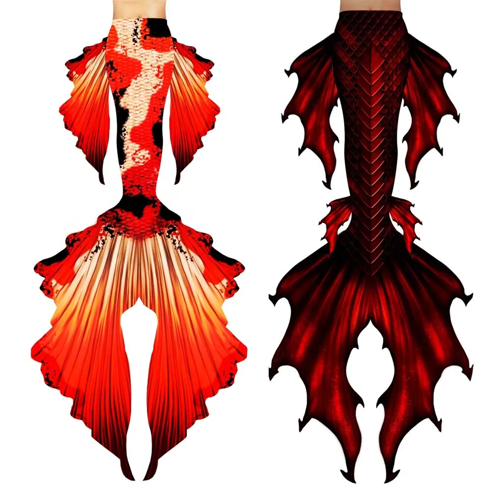 

Customized Mermaid Custome Swimable Mermaid Tails with Monofin for Women Adult Swimming Mermaid Cosplay Costume Beach Artifact