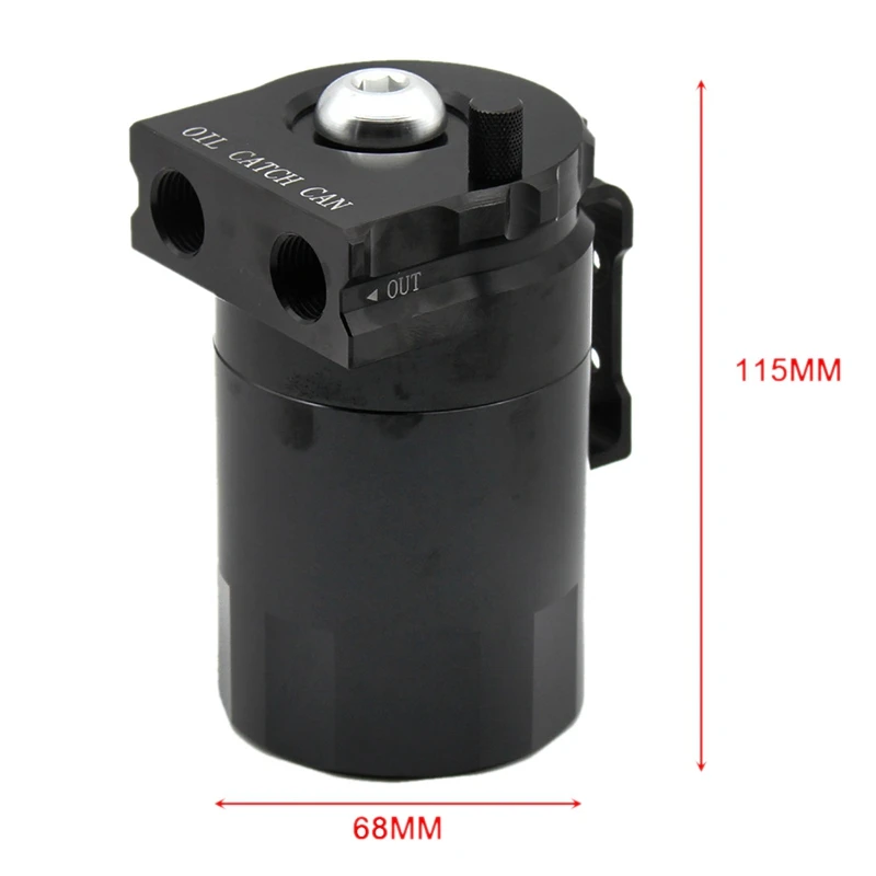 300ML Oil Catch Reservoir Breather Can Tank +Filter Kit Aluminum Engine Waste Gas Recovery Pot | Автомобили и мотоциклы