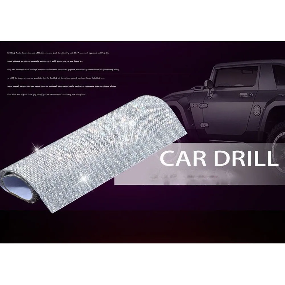 Прозрачные белые кристаллы Bling самоклеящиеся стразы модные наклейки для