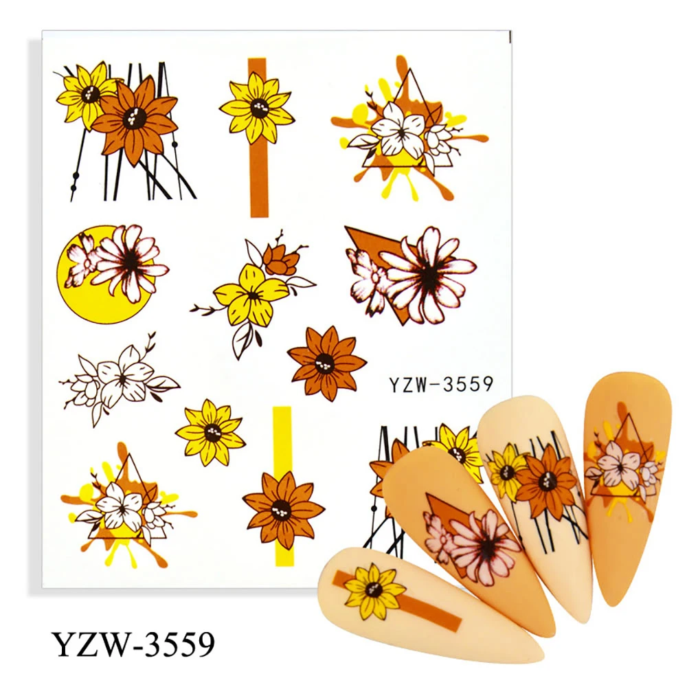 

Flowers Nail Stickers Deco NAIL ART Sticker Rose Sticker Nail Sticker Decoration Stickers For Nails Nail Material Bulk Sticker