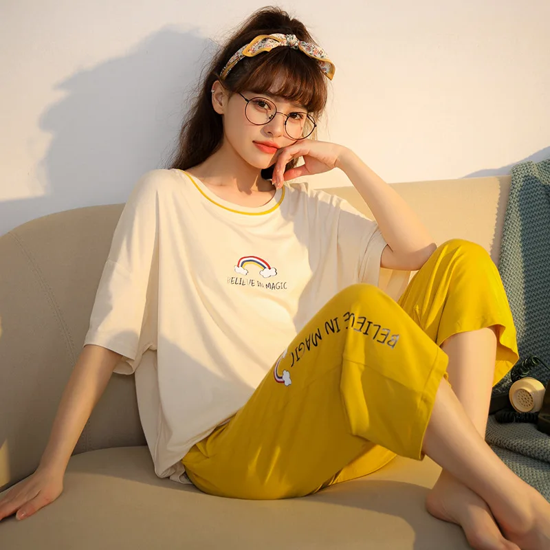 SLPBELY Женский Летний милый мультяшный Повседневный клетчатый брючный костюм с