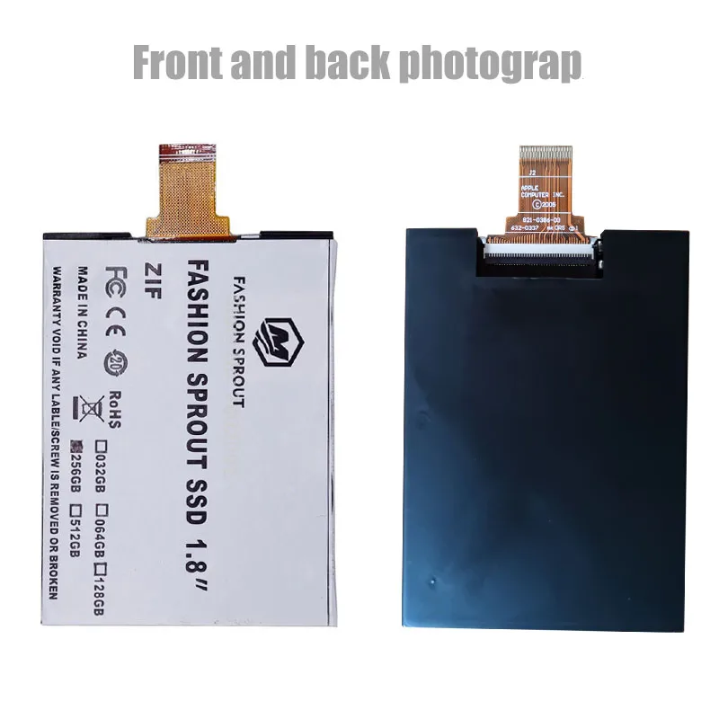 Новый 1 8 дюйма ce/zif 128 ГБ 256 512 SSD твердотельный накопитель для Ipod classic 7Gen видео 5th
