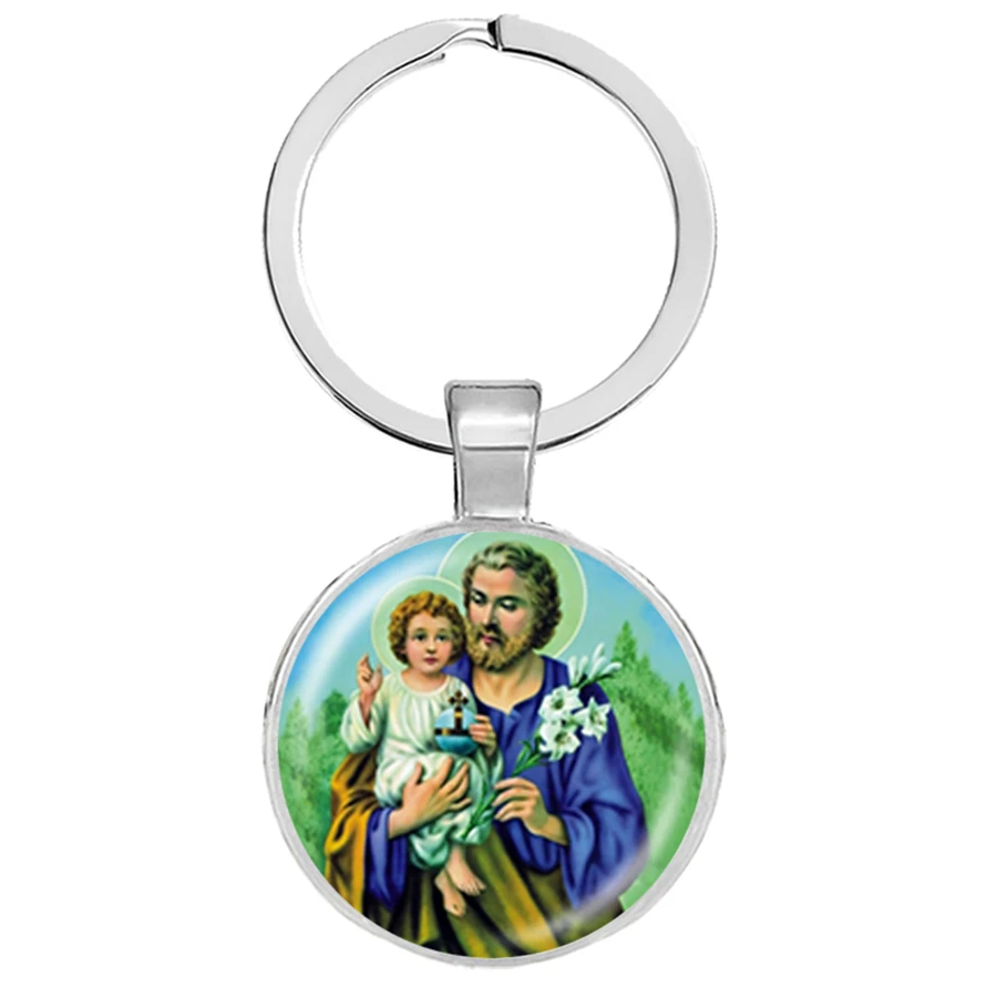 Девы Марии матери Детские брелоки Иисус Христос христианский Подвески Брелоки