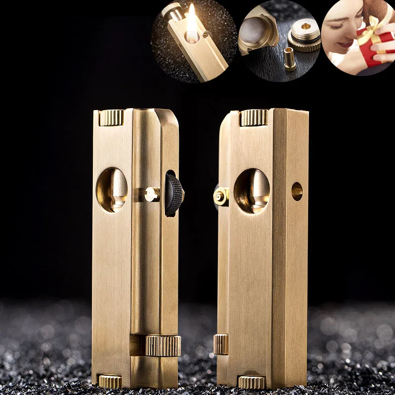 Бесплатная доставка Высококачественная Зажигалка из латуни ручной работы